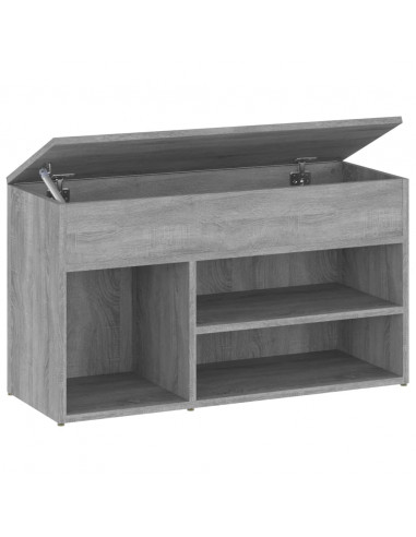 Scarpiera Grigio Sonoma 80x30x45 cm in Legno Multistrato