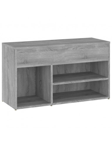 Scarpiera Grigio Sonoma 80x30x45 cm in Legno Multistrato