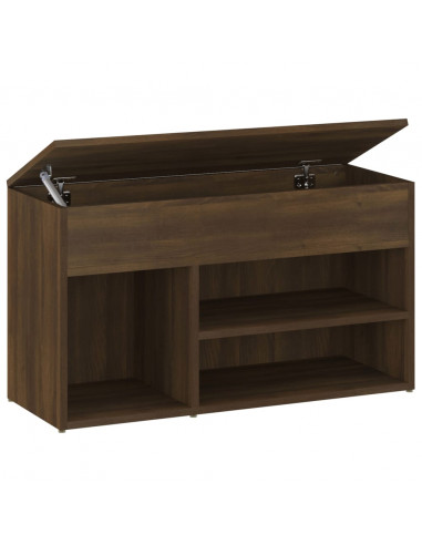 Scarpiera Rovere Marrone 80x30x45 cm in Legno Multistrato