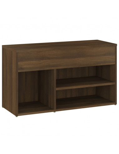 Scarpiera Rovere Marrone 80x30x45 cm in Legno Multistrato