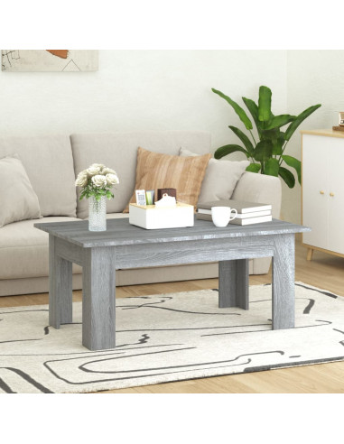 Tavolino da Salotto Grigio Sonoma 100x60x42cm Legno Multistrato