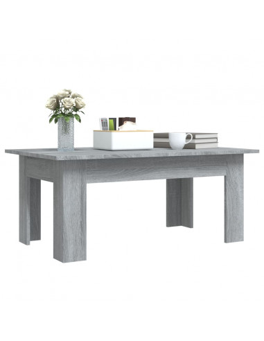 Tavolino da Salotto Grigio Sonoma 100x60x42cm Legno Multistrato