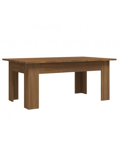 Tavolino Salotto Rovere Marrone 100x60x42 cm Legno Multistrato