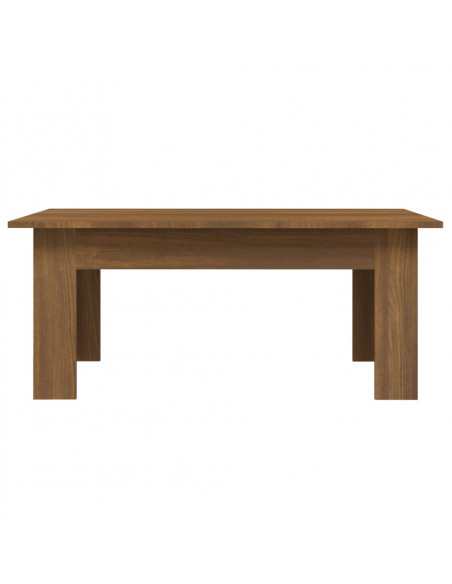Tavolino Salotto Rovere Marrone 100x60x42 cm Legno Multistrato