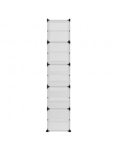 Scarpiera Trasparente 44x31,5x153,5 cm in PP