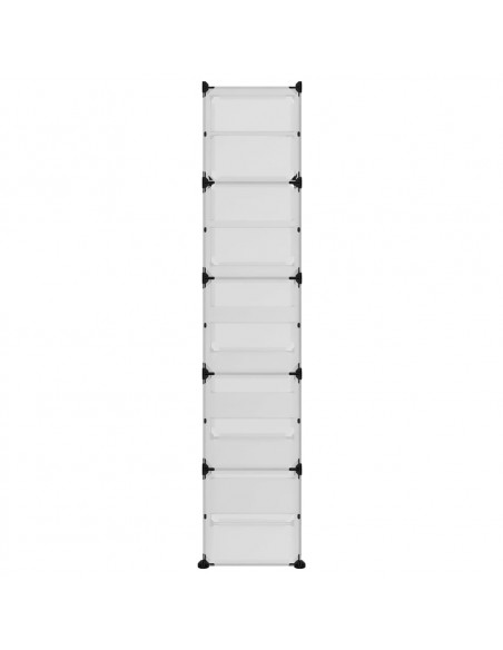 Scarpiera Trasparente 44x31,5x153,5 cm in PP
