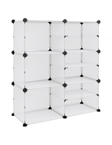 Scarpiera Trasparente 84x31,5x93 cm in PP