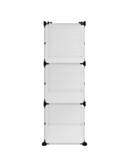 Scarpiera Trasparente 84x31,5x93 cm in PP