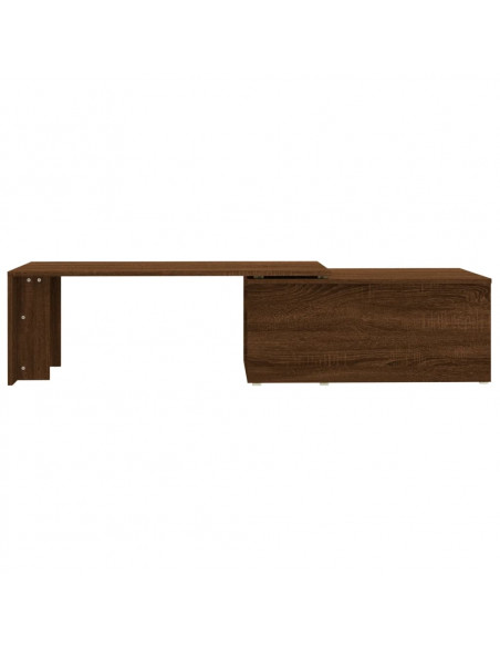 Tavolino da Salotto Rovere Marrone 150x50x35 cm in Multistrato