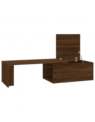 Tavolino da Salotto Rovere Marrone 150x50x35 cm in Multistrato