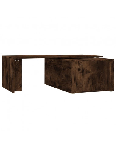 Tavolino da Salotto Rovere Fumo 150x50x35 cm Legno Multistrato