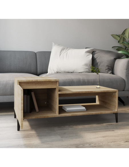 Tavolino da Salotto Rovere Sonoma 100x50x45cm Legno Multistrato