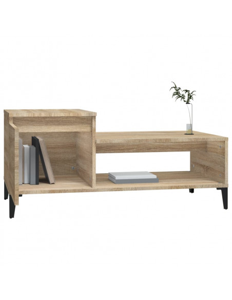 Tavolino da Salotto Rovere Sonoma 100x50x45cm Legno Multistrato