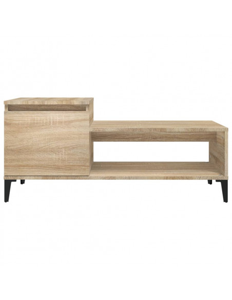 Tavolino da Salotto Rovere Sonoma 100x50x45cm Legno Multistrato