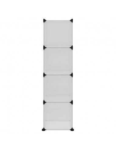 Organizzatore Portaoggetti con 12 Cubi e Ante Trasparenti in PP