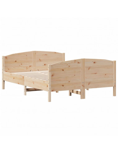 Giroletto con Testiera 120x190 cm in Legno Massello di Pino