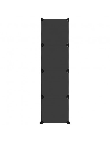 Organizzatore Portaoggetti con 12 Cubi e Ante Trasparenti in PP