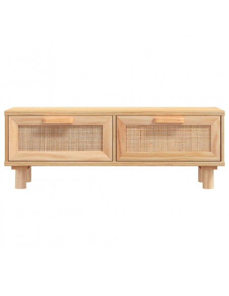 Tavolino Marrone 80x40x30 cm Legno Multistrato e Massello Pino