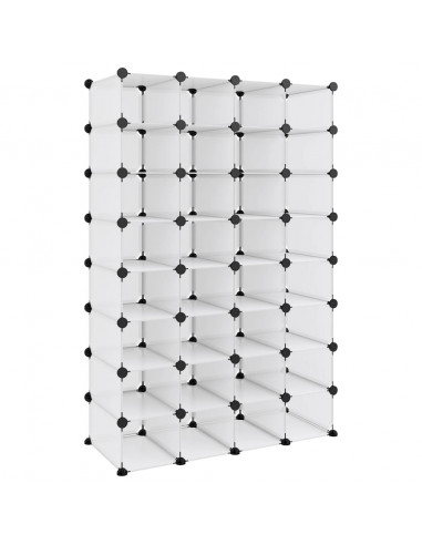 Scarpiera Trasparente 93x36,5x140 cm in PP