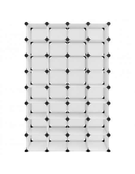Scarpiera Trasparente 93x36,5x140 cm in PP