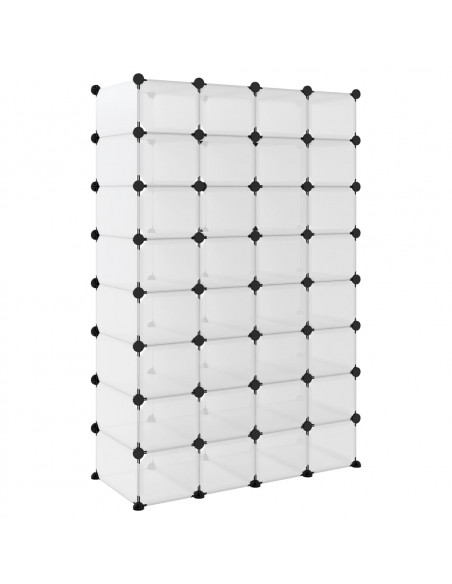 Scarpiera Trasparente 93x36,5x140 cm in PP