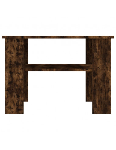Tavolino da Salotto Rovere Fumo 60x60x42 cm Legno Multistrato