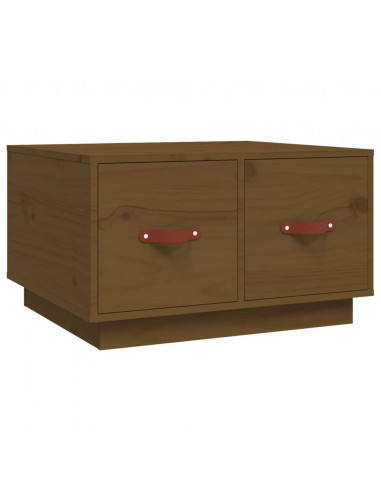 Tavolino da Salotto Miele 60x53x35 cm Legno Massello di Pino