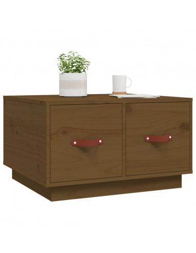 Tavolino da Salotto Miele 60x53x35 cm Legno Massello di Pino