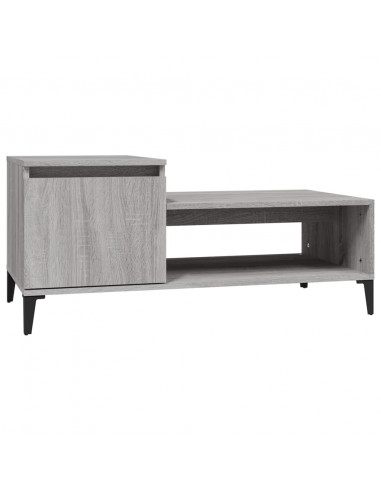 Tavolino da Salotto grigio sonoma 100x50x45cm Legno Multistrato