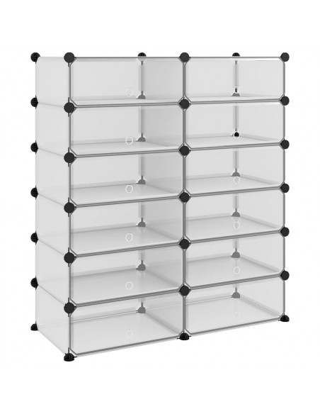 Scarpiera Trasparente 94,5x36,5x106 cm in PP
