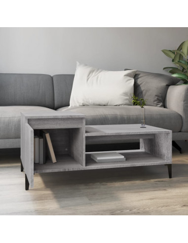 Tavolino da Salotto grigio sonoma 100x50x45cm Legno Multistrato