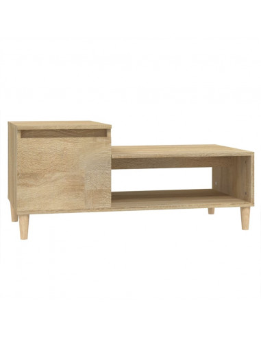 Tavolino da Salotto Rovere Sonoma 100x50x45cm Legno Multistrato