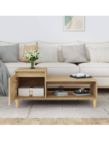 Tavolino da Salotto Rovere Sonoma 100x50x45cm Legno Multistrato