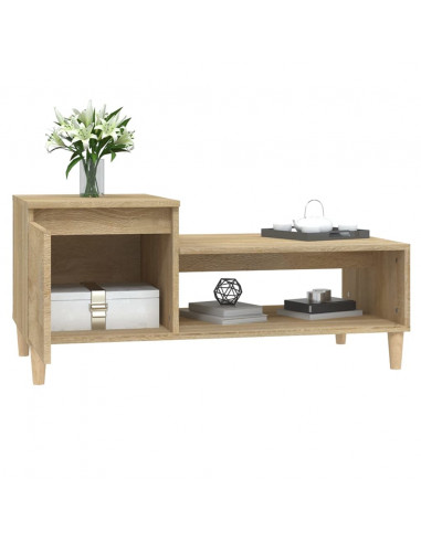 Tavolino da Salotto Rovere Sonoma 100x50x45cm Legno Multistrato