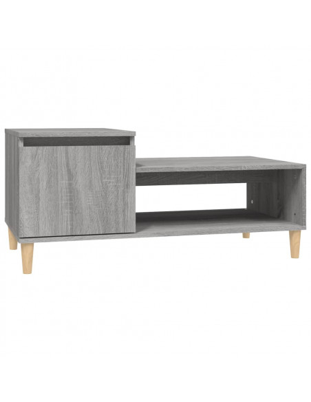 Tavolino da Salotto grigio sonoma 100x50x45cm Legno Multistrato