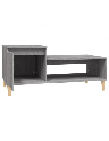 Tavolino da Salotto grigio sonoma 100x50x45cm Legno Multistrato