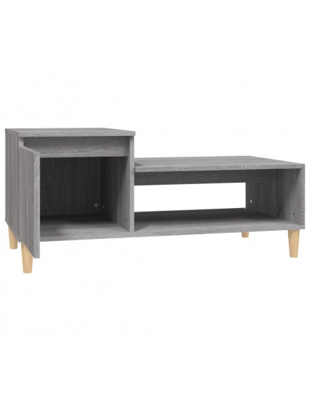 Tavolino da Salotto grigio sonoma 100x50x45cm Legno Multistrato