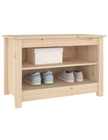 Scarpiera 70x38x45,5 cm in Legno Massello di Pino