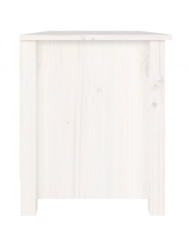 Scarpiera Bianca 70x38x45,5 cm in Legno Massello di Pino