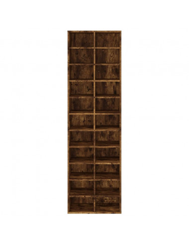 Scarpiera Rovere Fumo 54x34x183 cm in Legno Multistrato