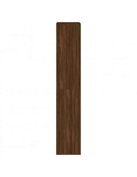 Scarpiera Rovere Marrone 54x34x183 cm in Legno Multistrato