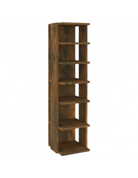 Scarpiere 2 pz Rovere Fumo 27,5x27x102 cm in Legno Multistrato