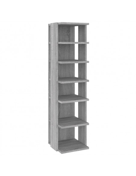 Scarpiera Grigio Sonoma 27,5x27x102 cm in Legno Multistrato