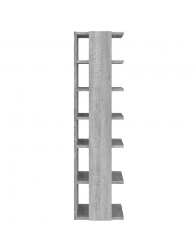 Scarpiere 2 pz Grigio Sonoma 27,5x27x102cm in Legno Multistrato