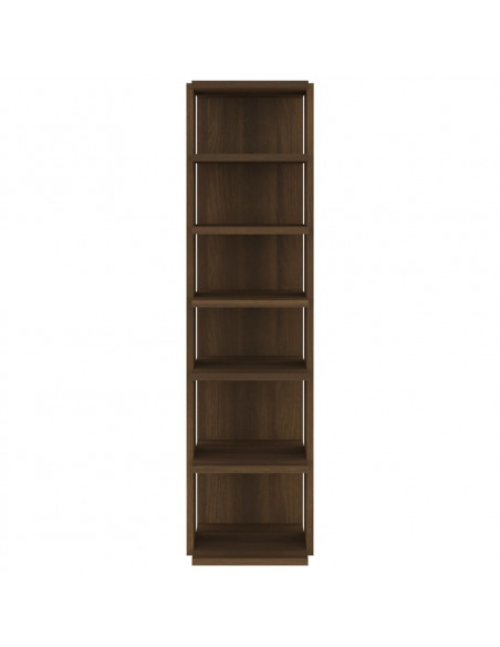 Scarpiera Rovere Marrone 27,5x27x102 cm in Legno Multistrato
