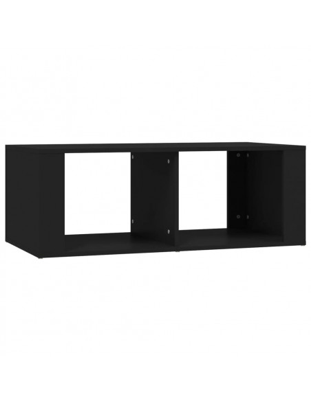 Tavolino da Salotto Nero 100x50x36 cm in Legno Multistrato