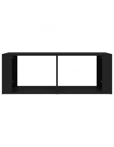 Tavolino da Salotto Nero 100x50x36 cm in Legno Multistrato