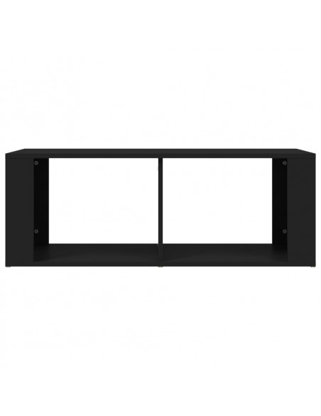 Tavolino da Salotto Nero 100x50x36 cm in Legno Multistrato