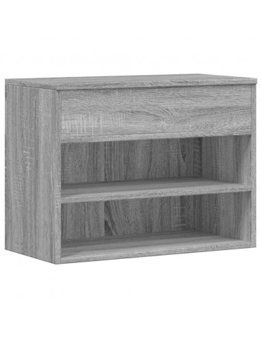 Scarpiera Grigio Sonoma 60x30x45 cm in Legno Multistrato