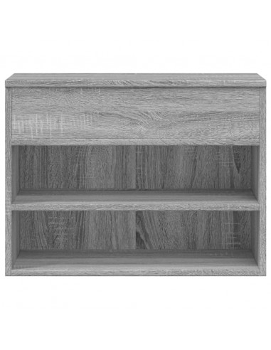 Scarpiera Grigio Sonoma 60x30x45 cm in Legno Multistrato